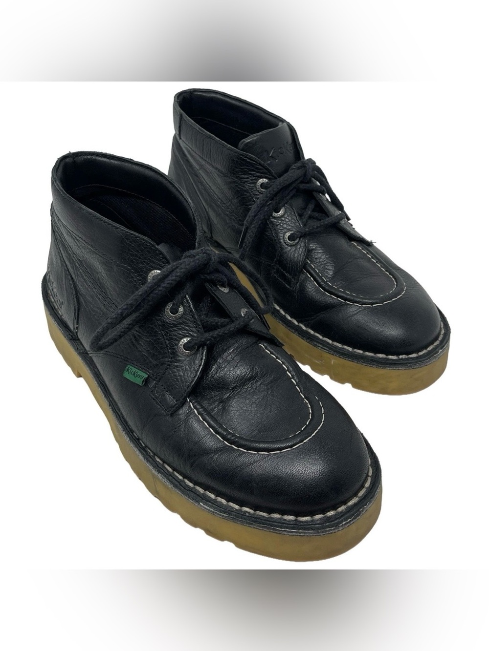 Kickers “Daltrey” Chukka Boots Black Leather Men’s Size EU 42/US 8.5 Grunge Y2K
